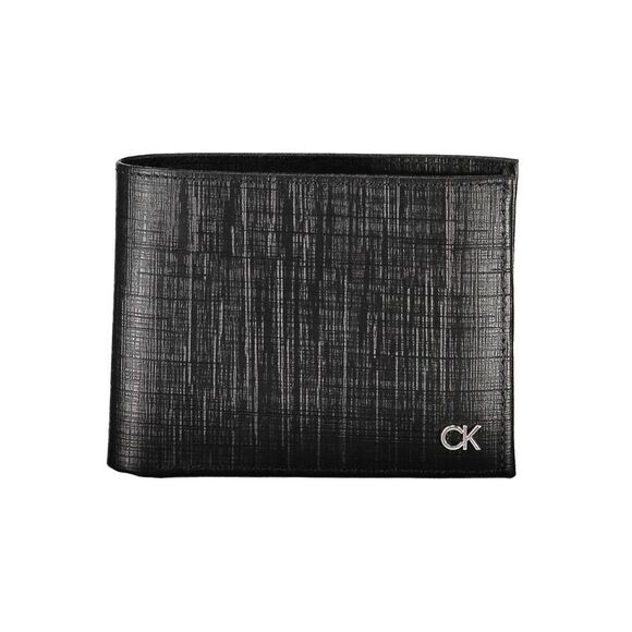 Calvin Klein Black Leather Mens Men's Wallet